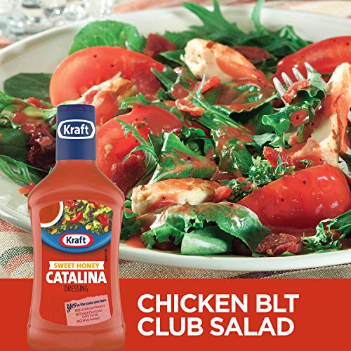 Kraft Sweet Honey Catalina Salad Dressing 16 Fl Oz Bottles, Pac