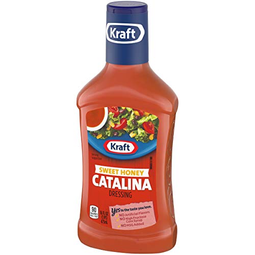 Kraft Sweet Honey Catalina Salad Dressing 16 Fl Oz Bottles, Pac