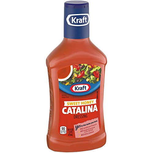 Kraft Sweet Honey Catalina Salad Dressing 16 Fl Oz Bottles, Pac