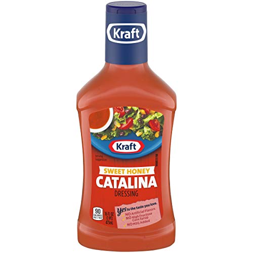 Kraft Sweet Honey Catalina Salad Dressing 16 Fl Oz Bottles, Pac