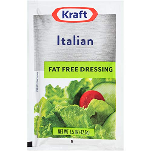 Kraft Italian Fat Free Salad Dressing 1.5 Oz Packets, Pack Of 60