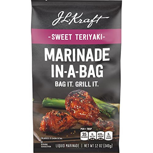 J.L. Kraft Sweet Teriyaki Marinade-in-a-Bag Liquid Marinade 12 ...