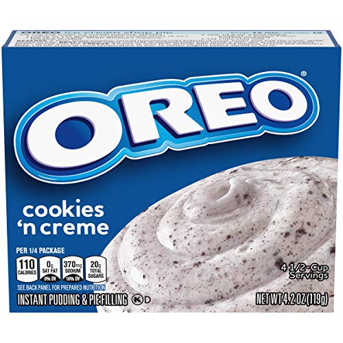 Jell-O Instant Pudding &Amp; Pie Filling Mix, Oreo Cookies N Creme,