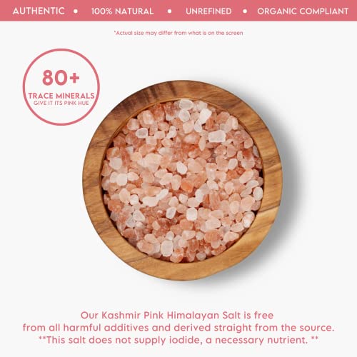 LA SALT CO Kashmir 5 Lbs Pink Himalayan Salt Bulk Jar, Coarse | ...