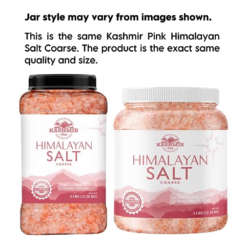 LA SALT CO Kashmir 5 Lbs Pink Himalayan Salt Bulk Jar, Coarse | ...