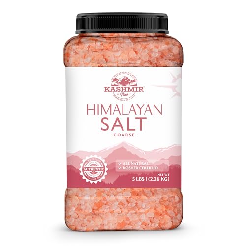 LA SALT CO Kashmir 5 Lbs Pink Himalayan Salt Bulk Jar, Coarse | ...