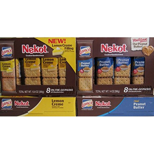 Lance Nekot Cookie Sandwiches Lemon Creme &Amp; Peanut Butter Mix Pack