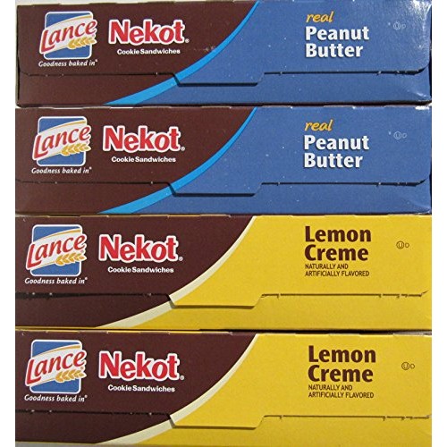 Lance Nekot Cookie Sandwiches Lemon Creme &Amp; Peanut Butter Mix Pack