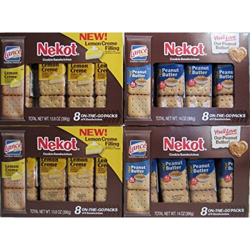 Lance Nekot Cookie Sandwiches Lemon Creme &Amp; Peanut Butter Mix Pack