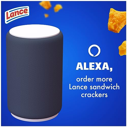 Lance Sandwich Crackers, Toasty Cheddar, 8 Individually Wrapped ...