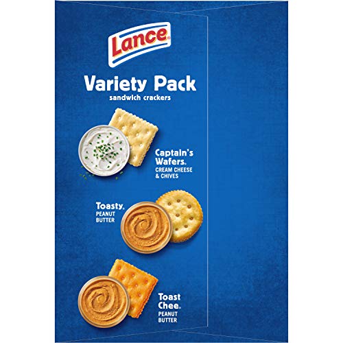 Lance Sandwich Crackers, Variety Pack, 3 Flavors, 20 Individuall...