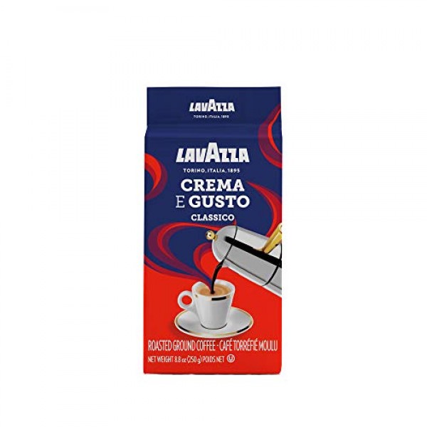 Lavazza Qualita Rossa - Caffe Ground Espresso, 8.8-Ounce Bag (Pack of 20)