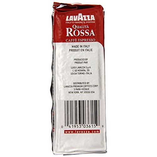 Lavazza Qualita Rossa - Caffe Ground Espresso, 8.8-Ounce Bag Pa