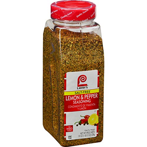 Lawrys Salt Free Lemon & Pepper Seasoning, 19 oz - One 19 Ounce...