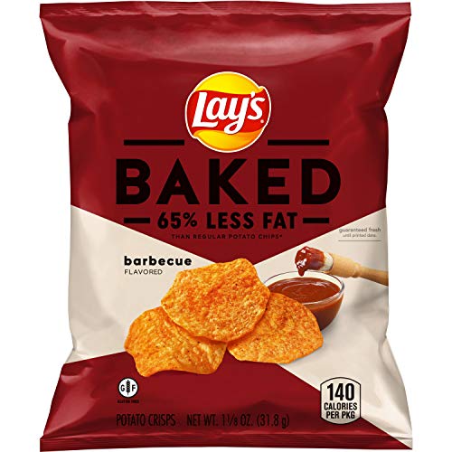 Lays Oven Baked Barbecue Flavored Potato Crisps, 1.125 Ounce P