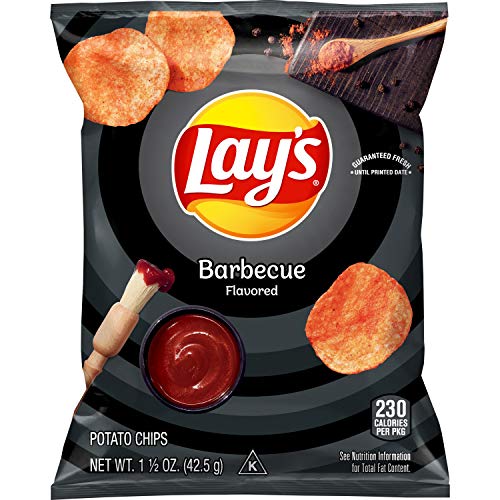 Lays Barbecue Flavored Potato Chips, 1.5 Ounce Pack Of 64