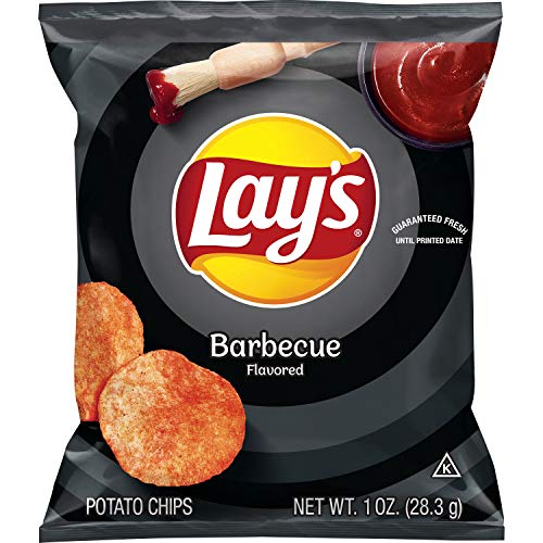 Lays Barbecue Flavored Potato Chips, 1 Ounce Pack Of 104