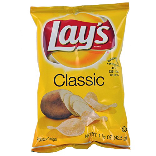 Lays, Classic Potato Chips, 1.5 Oz. 64 Count