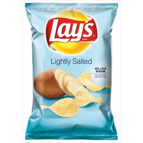 Lays Lightly Salted Potato Chips 9.5 Oz Pack Of 6