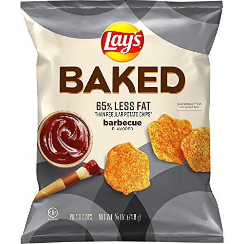 Lays Oven Baked Barbecue Flavord Potato Crisps, 0.875 Ounce Pa