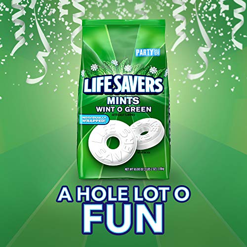 Life Savers Mints Wint-O-Green Hard Candy 50-Ounce Party Size Ba