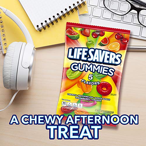 Life Savers 5 Flavors Gummies Candy Bag, 7 Ounce