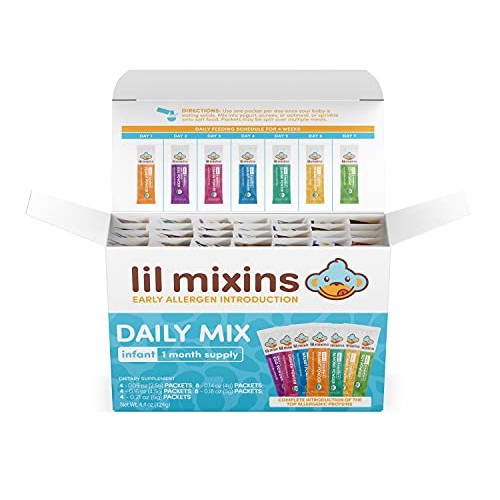 Lil Mixins Early Allergen Introduction Powder, Daily Mix | Peanu...