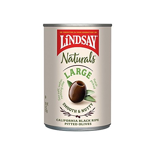 Lindsay Naturals Large Pitted Ripe Black Olives, 6 Oz Pack ...