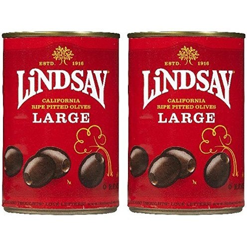 Lindsay Large Pitted California Ripe Black Olives Pack Of 2 6