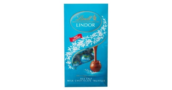 Lindt Lindor Sea Salt Milk Chocolate Truffles 6oz Package 3410