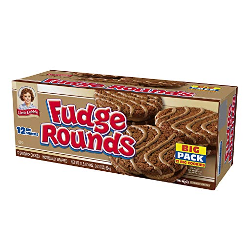 Little Debbie Fudge Rounds - 12 Ct. Pack Of 2