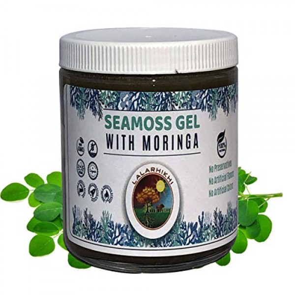 Wildcrafted Sea Moss Gel with Moringa Organic Irish Seamoss