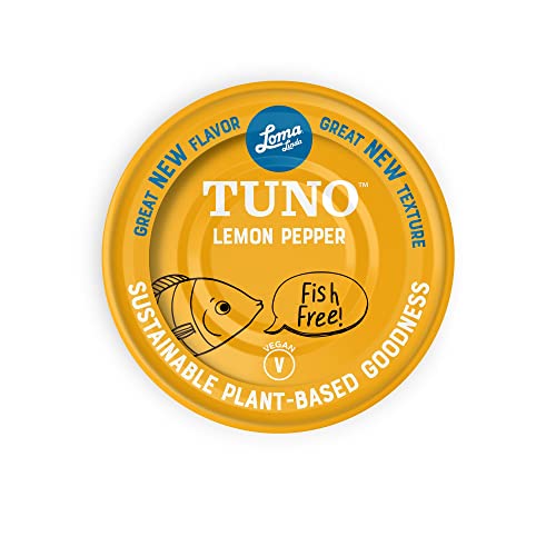 Loma Linda Tuno - Plant-Based Lemon Pepper, 12 Pack