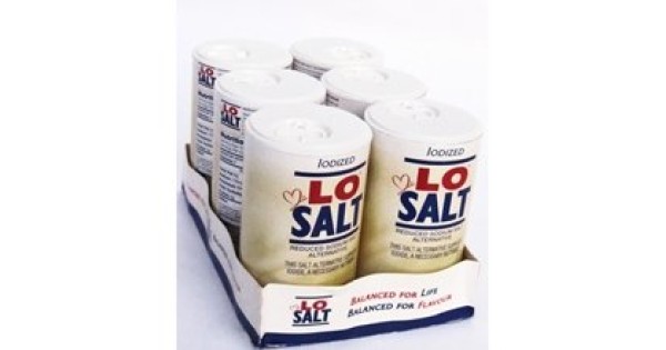 LoSalt Iodized Salt Alternative Low Sodium Healthy Diet 12.35 Ounce Pack of  3