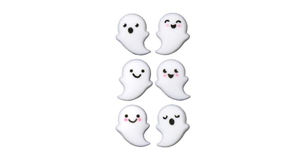 24 Ct. Halloween Ghost Buddies Assortment Edible Sugar D ...