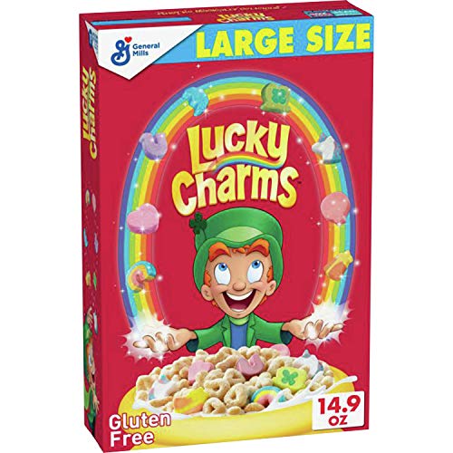 Lucky Charms, Marshmallow Cereal With Unicorns, Gluten Free, 14.