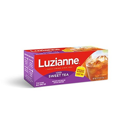 Luzianne Family Size Sweet Iced Tea 22 Count Box,Pack Of 6