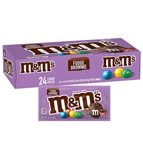 M&M'S Fudge Brownie Singles Size Chocolate Candy