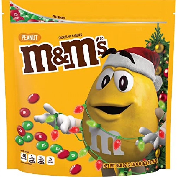 M&M'S Holiday Peanut Milk Chocolate Christmas Candy