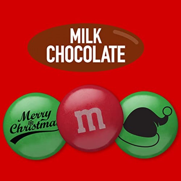  2 lbs Green & Red M&Ms Milk Chocolate Christmas Candy  (approximately 1,000 Pcs) : Grocery & Gourmet Food
