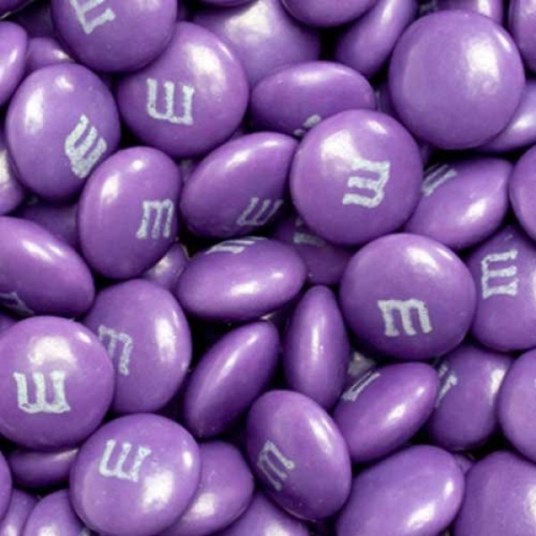 5 lb Light Purple M&Ms Chocolate Bulk Candy - 2,500 pcs 