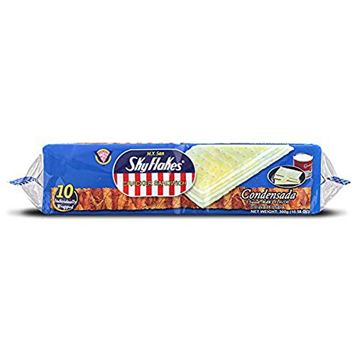 M.Y. San Skyflakes Cracker Sandwich, Condensada Sweet Milk 10.