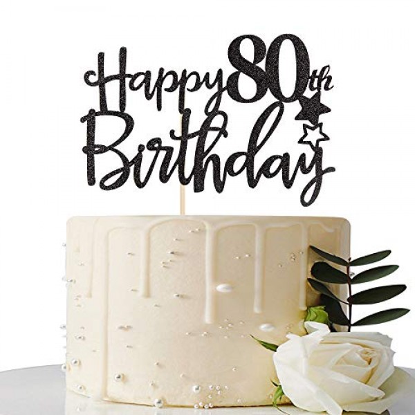 1pc 80th Birthday Cake Topper | SHEIN