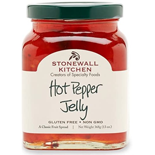 Red Pepper Jelly and Hot Pepper Jelly, 11.75 Ounce Pack of 2 -...