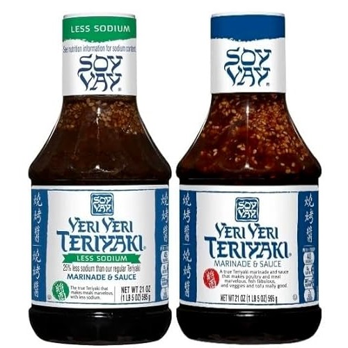 Soy Vay Marinade & Sauce, Less Sodium Veri Veri Teriyaki and Ver...