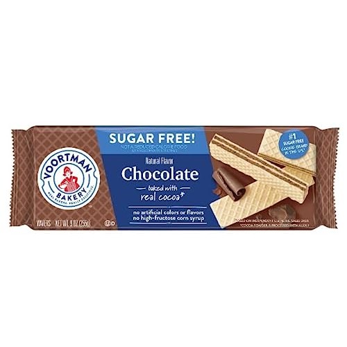 Voortman Bakery Sugar Free Wafers, Chocolate, Vanilla, Strawberr...