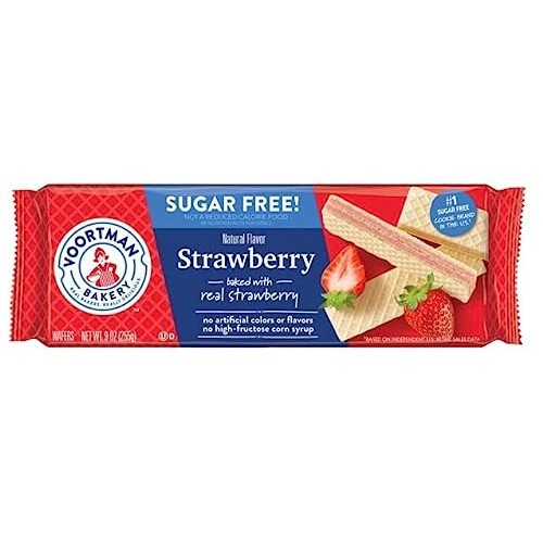 Voortman Bakery Sugar Free Wafers, Chocolate, Vanilla, Strawberr...