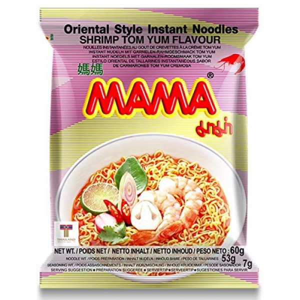 937: MAMA Shrimp Flavour (TOM YUM) Oriental Style Instant Noodles - THE  RAMEN RATER
