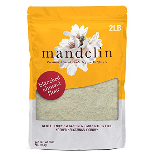 Mandelin Grower Direct Blanched Almond Flour 2 Lb, Non-Gmo, Gl