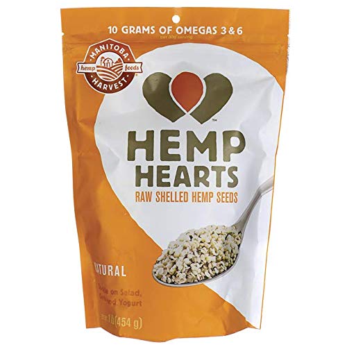 Manitoba Harvest Hemp Hearts Raw Shelled Hemp Seeds, 1Lb; With 1